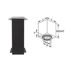 M&G DuraVent 6" DuraTech Square Ceiling Support Box 36" with Attic Insulation Shield - 6DT-CS36IS