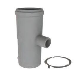 M&G DuraVent 2" PolyPro Condensate Drain with Locking Band - 2PPS-CDL