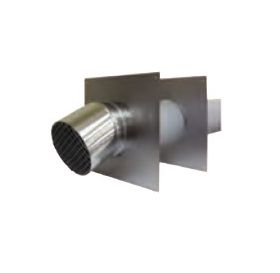 M&G DuraVent 4" PolyPro Horizontal SW Termination with Locking Band - 4PPS-HSTSL