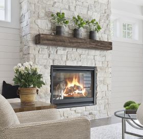 Pearl Mantel New River Non-Combustible 72" River Rock finish