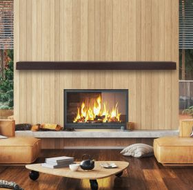 Pearl Mantel Linear Non-combustible 60" Shelf - Mocha Finish