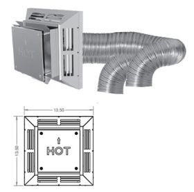 DuraVent 4x6 DirectVent Pro Horizontal 3x3 Vent Kit for DV Insert - 46DVA-HCL33