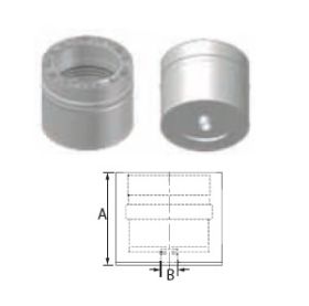 M&G DuraVent 3'' FasNSeal W2 Double Wall IPS Drain Fitting- W2-IPSDF3 // W2-IPSDF3