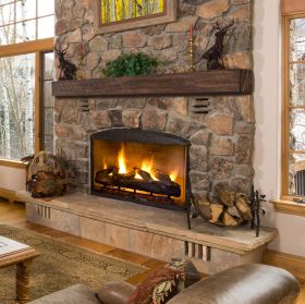 Pearl Mantel New River Non-Combustible 72" Toasted Rye finish