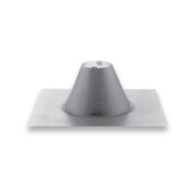 Security Chimneys 4'' SPX Pellet Vent Flat Roof Flashing (Collar Included) - 4SPXF