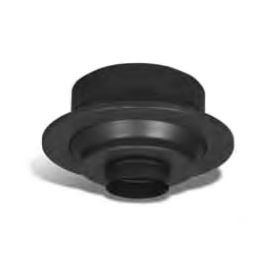 Security Chimneys 6'' Secure Temp ASHT Finishing Support W/Coupler With Removable Collar - 6SFCA