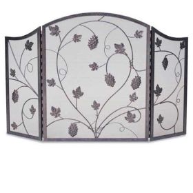 Napa Forge 3 Panel Grapevine Screen - Antique Brushed Copper - 19260