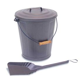 Napa Forge Ash and Pellet Bucket With Lid - Black - 19503