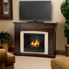 Real Flame Rutherford Ventless Gel Fireplace - Mahogany - 3710-DM