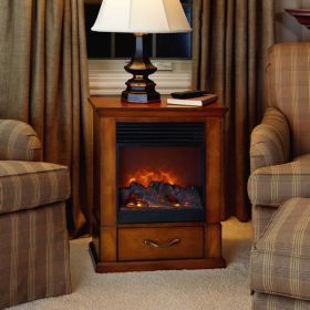 Real Flame Barrington Electric Fireplace - Pecan - 3730E-P