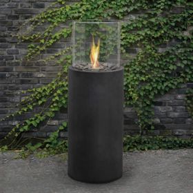 Real Flame Modesto Fire Accent - Black Slate - 803-BS