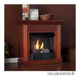 Holly & Martin Bastrop Petite Convertible Gel Fireplace-Mahogany - 37-036-031-0-20