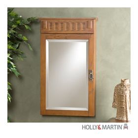 Holly & Martin Hannah Mission Wall-Mount Jewelry Armoire - 57-116-059-3-25