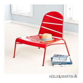 Holly & Martin Loggins Indoor/Outdoor Lounge Chair-Red - 71-154-037-4-30