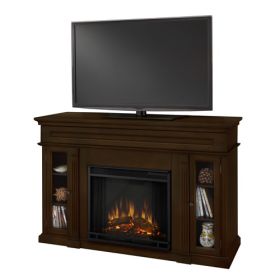 Real Flame Lannon Electric Wall Fireplace (Espresso) - 3300E-ESP