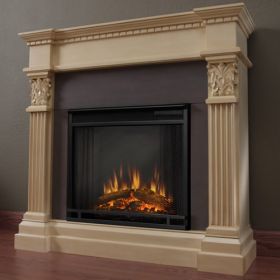 Real Flame Gabrielle Indoor Electric Fireplace (White) - L6700E-AW