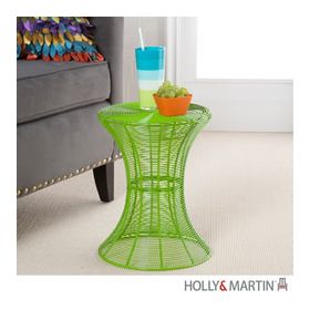 Holly & Martin Metal Spiral Accent Table-Green - 01-165-080-3-17