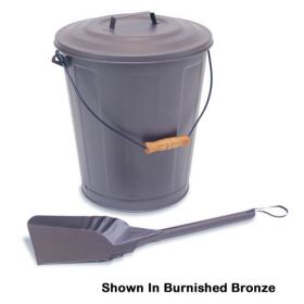 Napa Forge Ash & Pellet Bucket With Lid - Burnished Bronze - 19510
