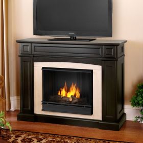 Real Flame Rutherford Ventless Gel Fireplace - Walnut - 3710-DW