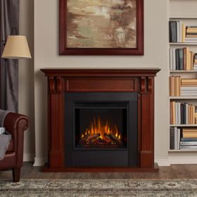 Real Flame Ashley Electric Fireplace in Mahogany - 7100E-M