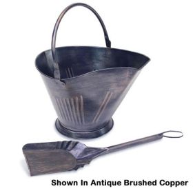 Napa Forge Coal/Pellet Bucket with Shovel - Burnished Bronze - 19507