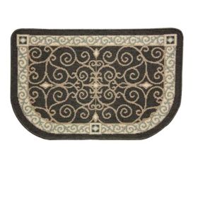 Napa Forge Textured Weave Eastly Scroll Hearth Rug - 19623