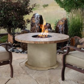 Real Flame Ogden 42" Round LP Fire Table - 11622LP-S