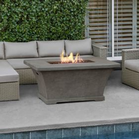Real Flame Monaco Rectangle Chat Height Fire Table in Glacier Gray - 11700LP-TGLG