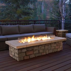 Real Flame Sedona 66" Rectangle LP Fire Table - 11813LP-BF