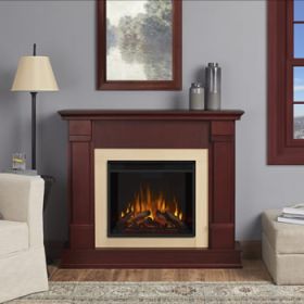 Real Flame Silverton Electric Fireplace - Dark Mahogany - G8600E-DM