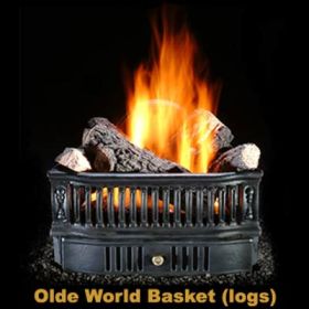 Hargrove Olde World Basket w/ Refractory Logs - OBLO19N1B