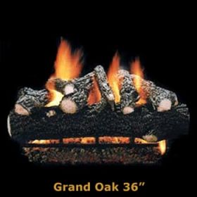 Hargrove 36" Grand Oak Log Set - See Thru -Natural Gas- GOS36ST