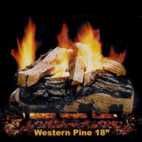 Hargrove 18" Western Pine Log Set - See Thru - Propane - WPS18STP