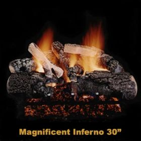 Hargrove 30" Magnificent Inferno Log Set - Shallow ST - NG - MIS30STS