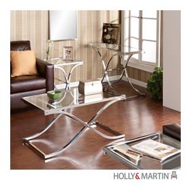 Holly & Martin Roxburgh Table Collection with Mirror-Chrome - 99-208-074-1-07