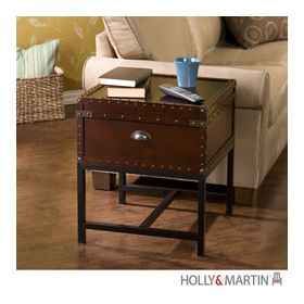 Holly & Martin Yorkshire Storage End Table-Espresso - 01-260-024-3-12