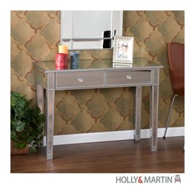 Holly & Martin Montrose Mirrored 2-Drawer Console Table - 01-172-016-5-21