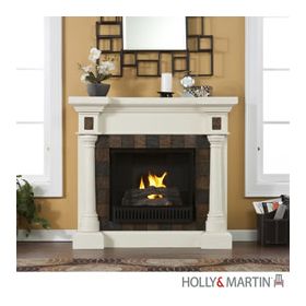 Holly & Martin Weatherford Convertible Gel Fireplace-Ivory - 37-251-031-0-18
