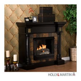 Holly & Martin Weatherford Convertible Gel Fireplace-Black - 37-251-031-0-01