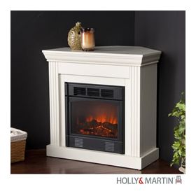 Holly & Martin Bastrop Petite Convertible Electric Fireplace-Ivory - 37-036-023-0-18