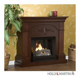 Holly & Martin Salerno Gel Fireplace-Mahogany - 37-213-031-6-20