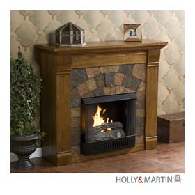 Holly & Martin Underwood Gel Fireplace-Antique Oak - 37-242-031-6-25