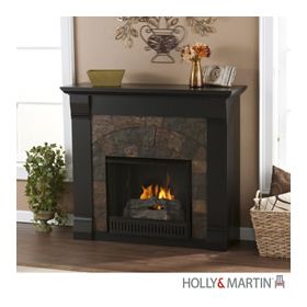 Holly & Martin Underwood Gel Fireplace-Black - 37-242-031-6-01