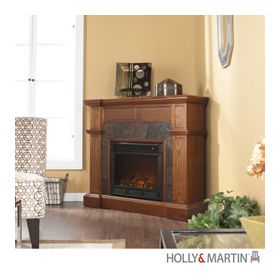 Holly & Martin Cypress Electric Fireplace-Mission Oak - 37-081-023-0-25