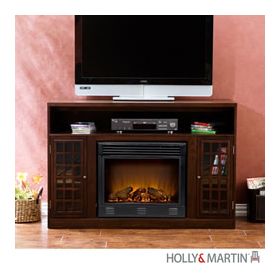 Holly & Martin Akita Media Electric Fireplace-Espresso - 37-014-084-6-12