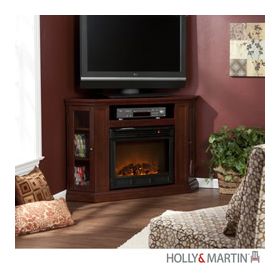 Holly & Martin Ponoma Convertible Media Electric Fireplace-Cherry - 37-197-084-6-05