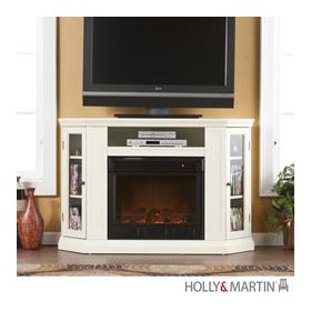 Holly & Martin Ponoma Convertible Media Electric Fireplace-Ivory - 37-197-084-6-18