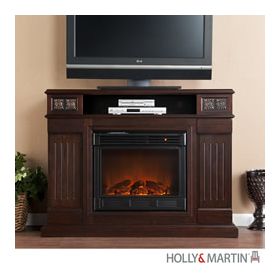 Holly & Martin Clifton Media Electric Fireplace-Espresso - 37-066-084-6-12