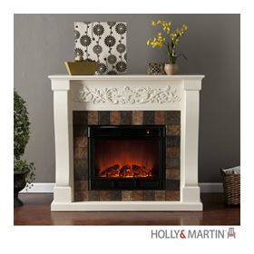 Holly & Martin Calgary Electric Fireplace-Ivory - 37-054-023-6-18