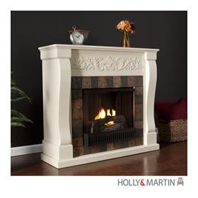 Holly & Martin Calgary Gel Fireplace-Ivory - 37-054-031-6-18